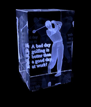 3d image of a Golfer - Bad Day at Golf Beats a Good day at work!