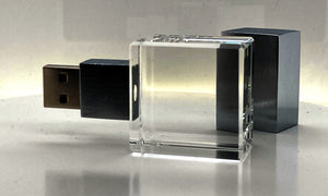 Square Flash Drive- 32 GB Crystal